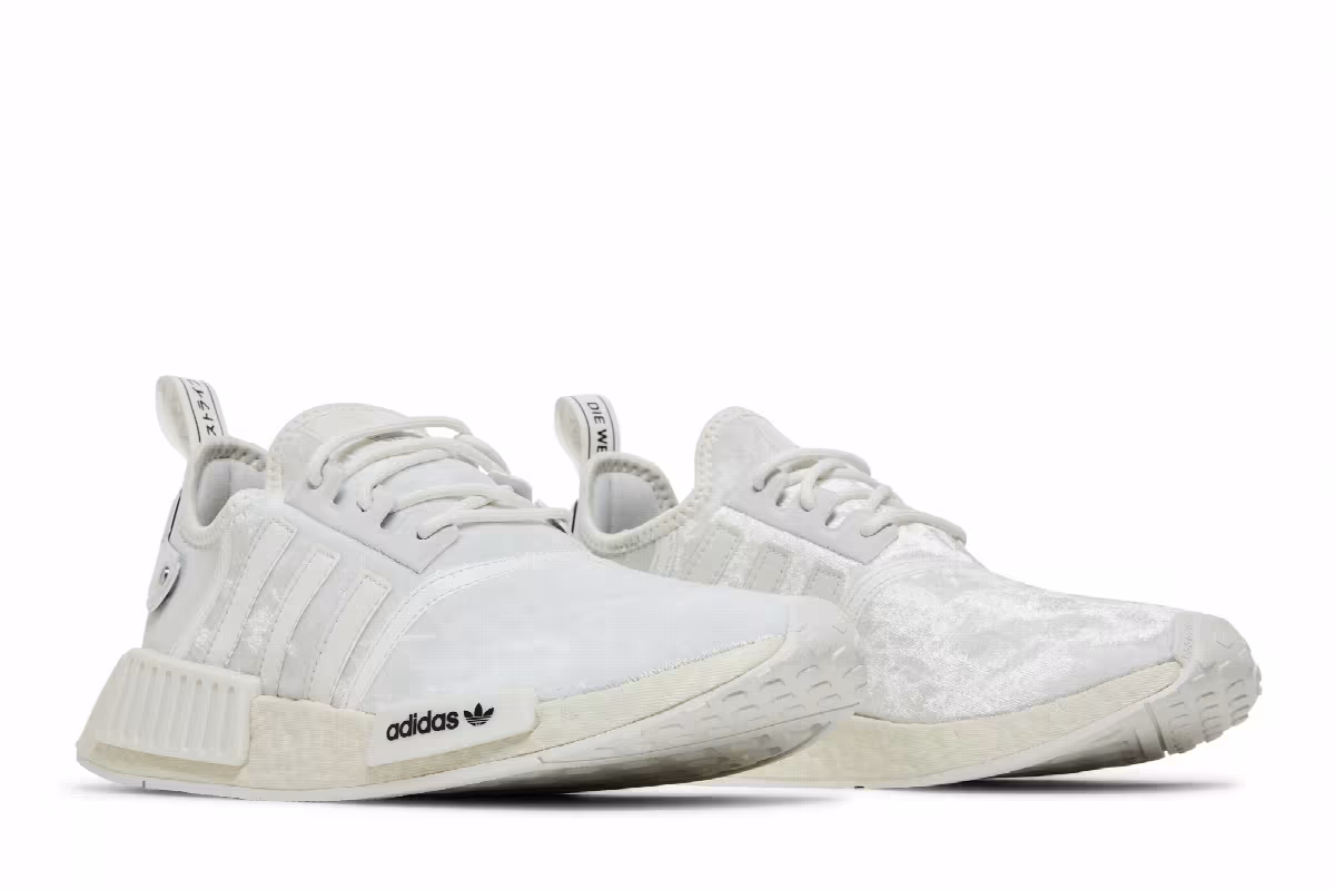 adidas Women's NMD_R1 White Silver Metallic, view 9