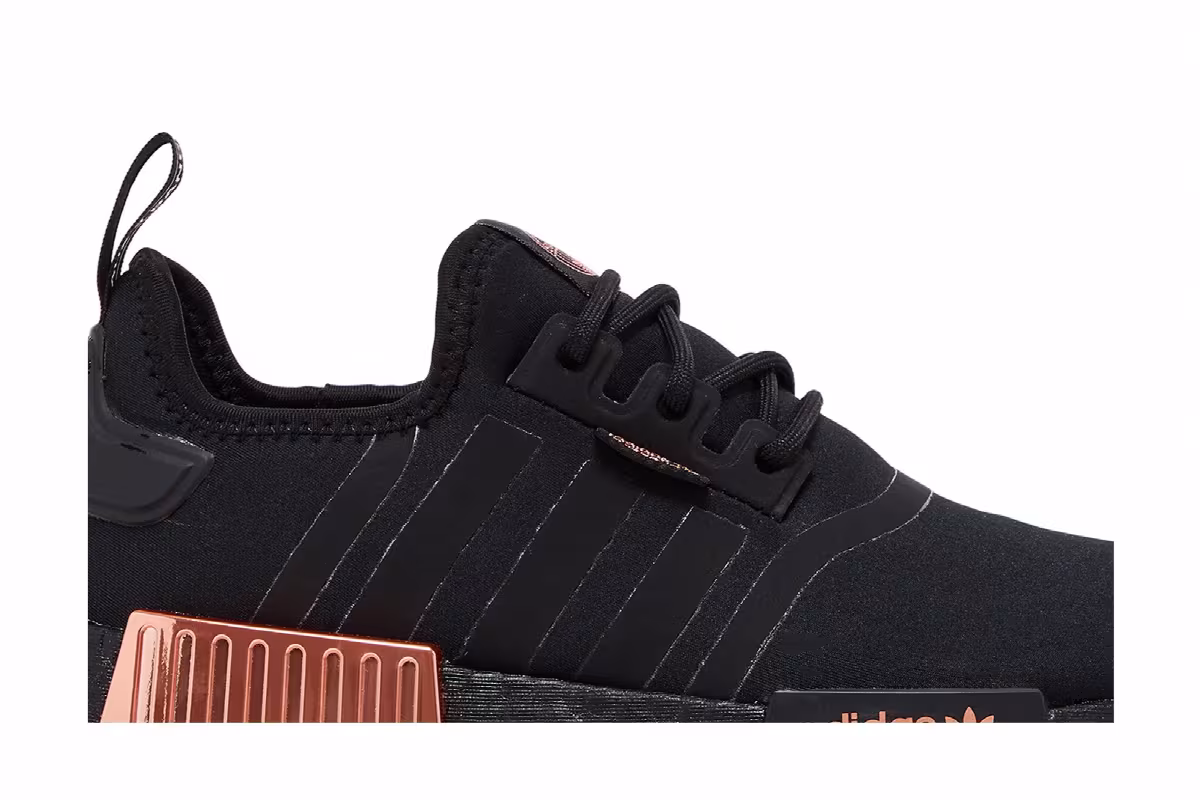 Adidas Women's NMD_R1 Black Rose Gold Metallic, view 3