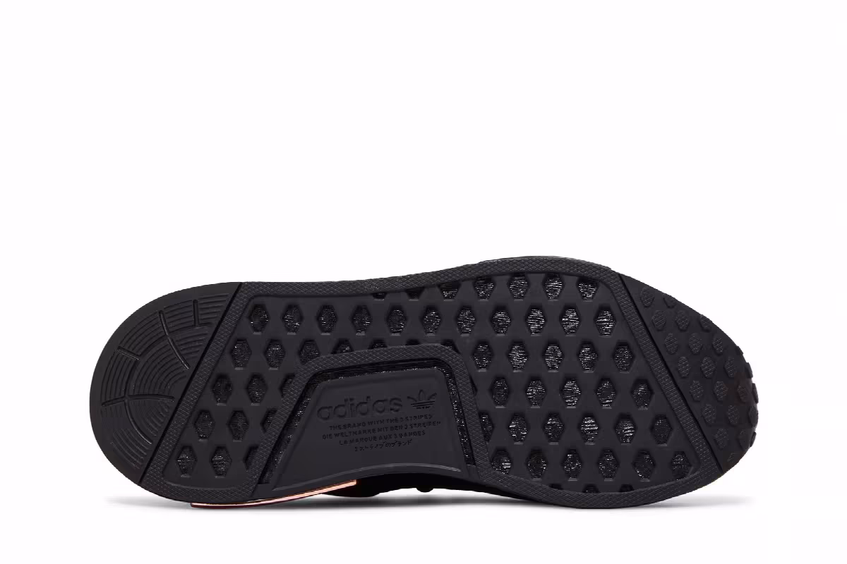 Adidas Women's NMD_R1 Black Rose Gold Metallic, view 5