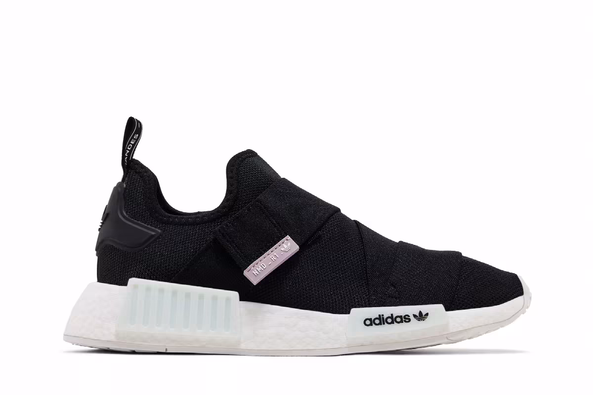 adidas Women's NMD_R1 Black White, view 2
