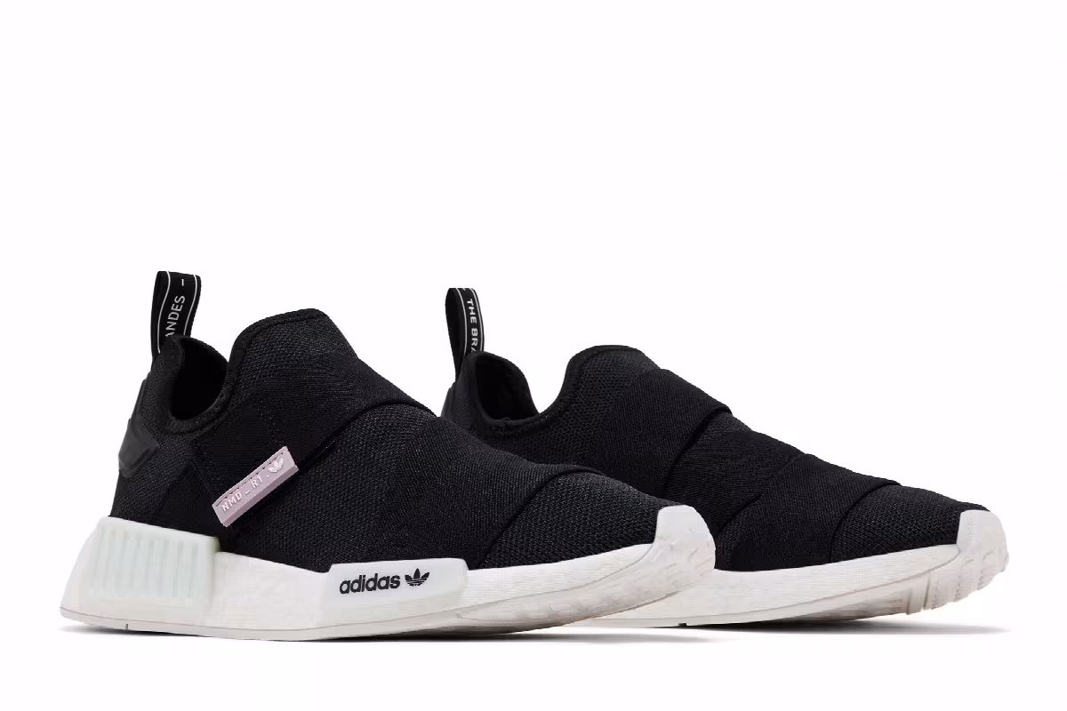 adidas Women's NMD_R1 Black White, view 9