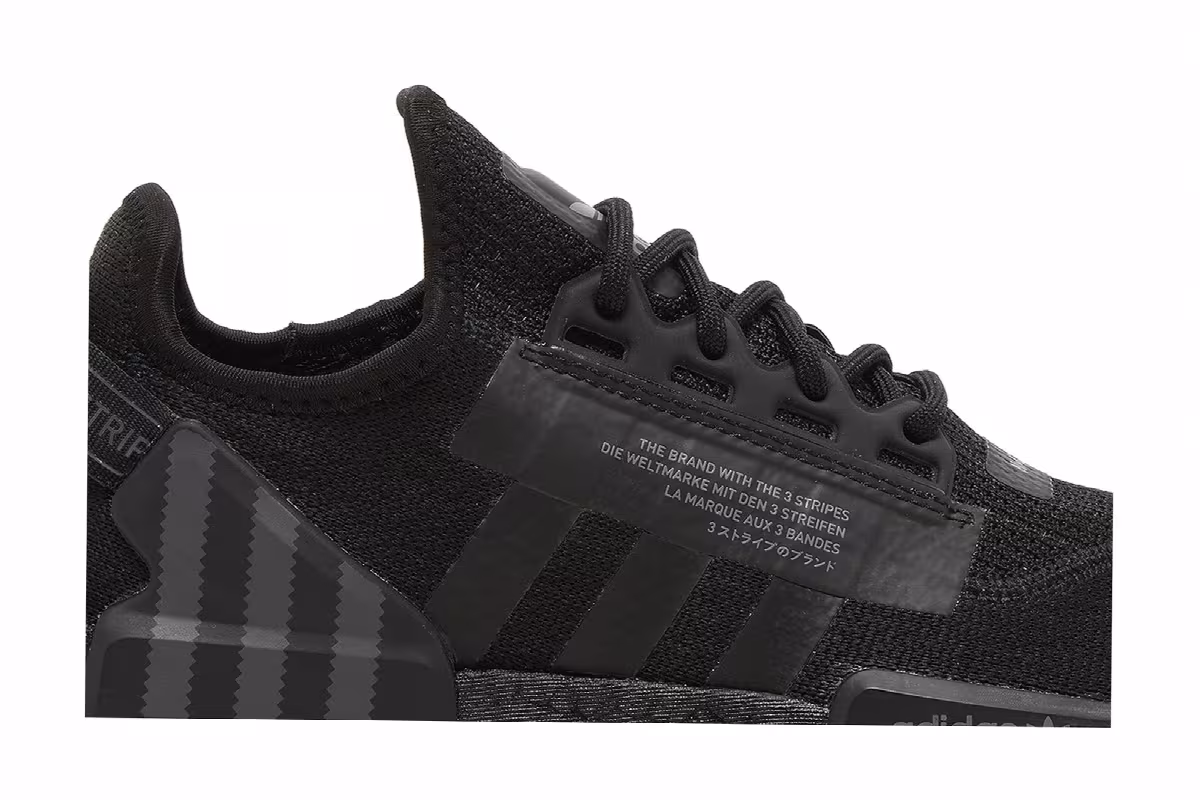 adidas NMD_R1 V2 J Black Grey, view 3