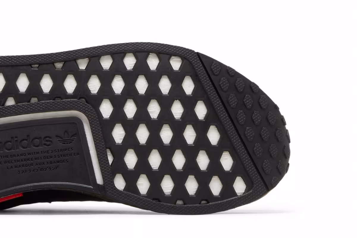 Adidas NMD_R1 Refined Big Kid Black Grey, view 6