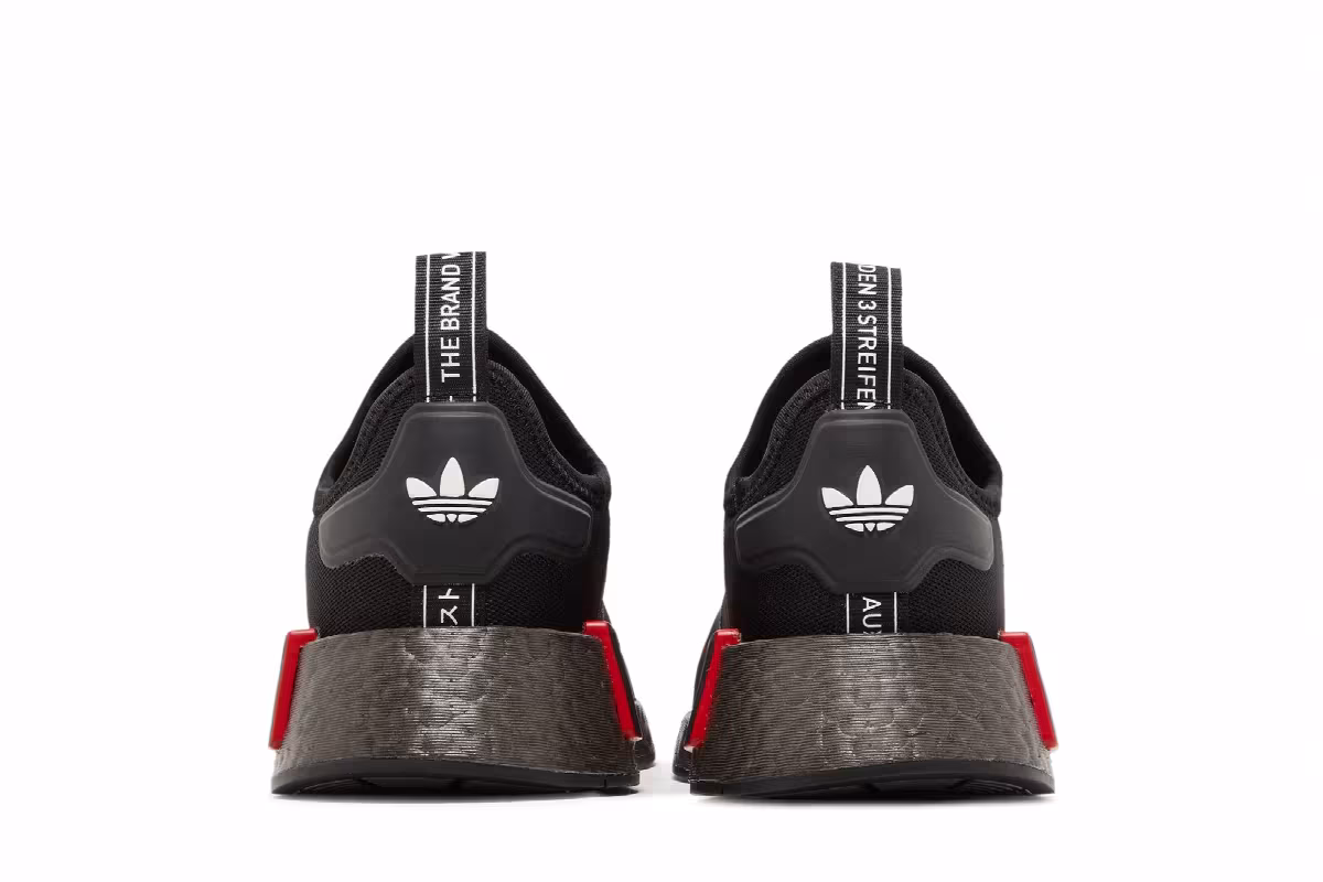 Adidas NMD_R1 Refined Big Kid Black Grey, view 7
