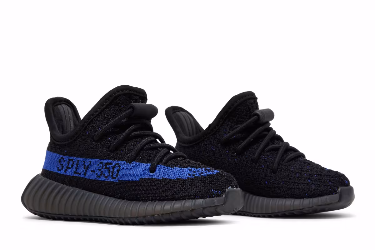 adidas Yeezy Boost 350 V2 Infants Dazzling Blue, view 9