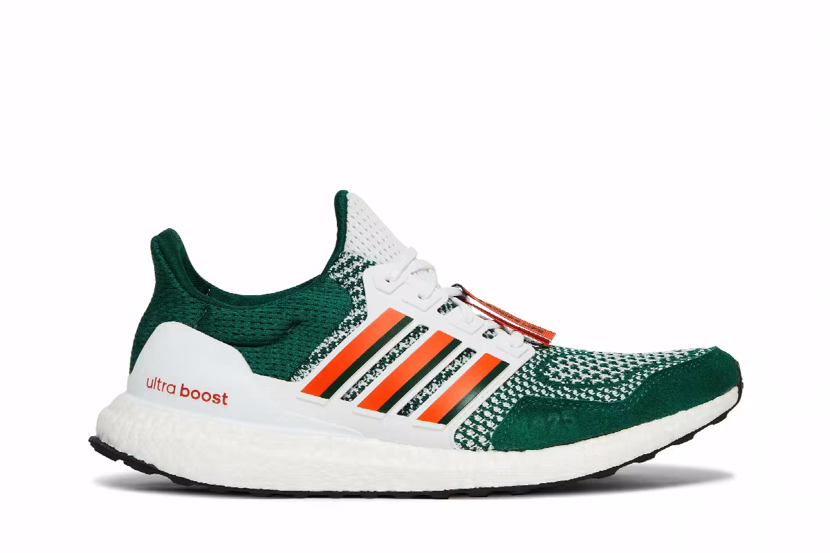 NCAA x adidas UltraBoost 1.0 Miami Hurricanes, view 2