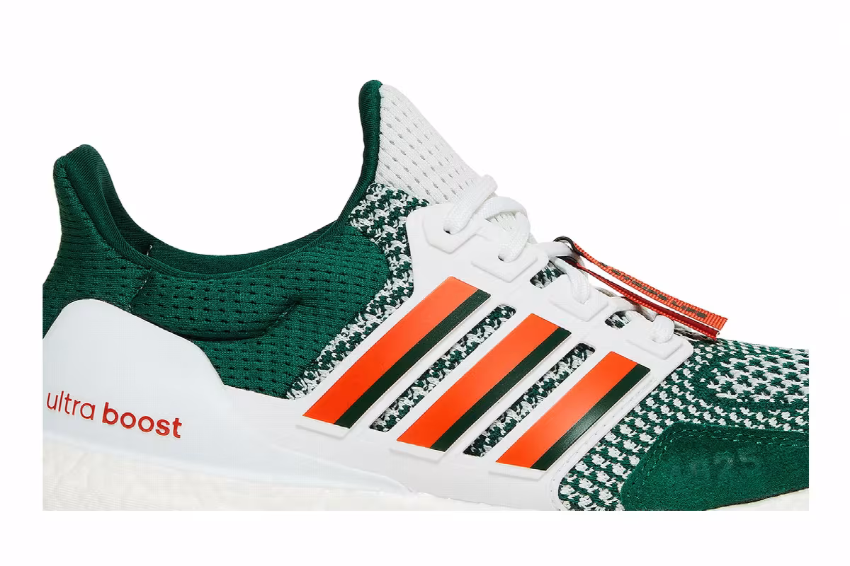 NCAA x adidas UltraBoost 1.0 Miami Hurricanes, view 3