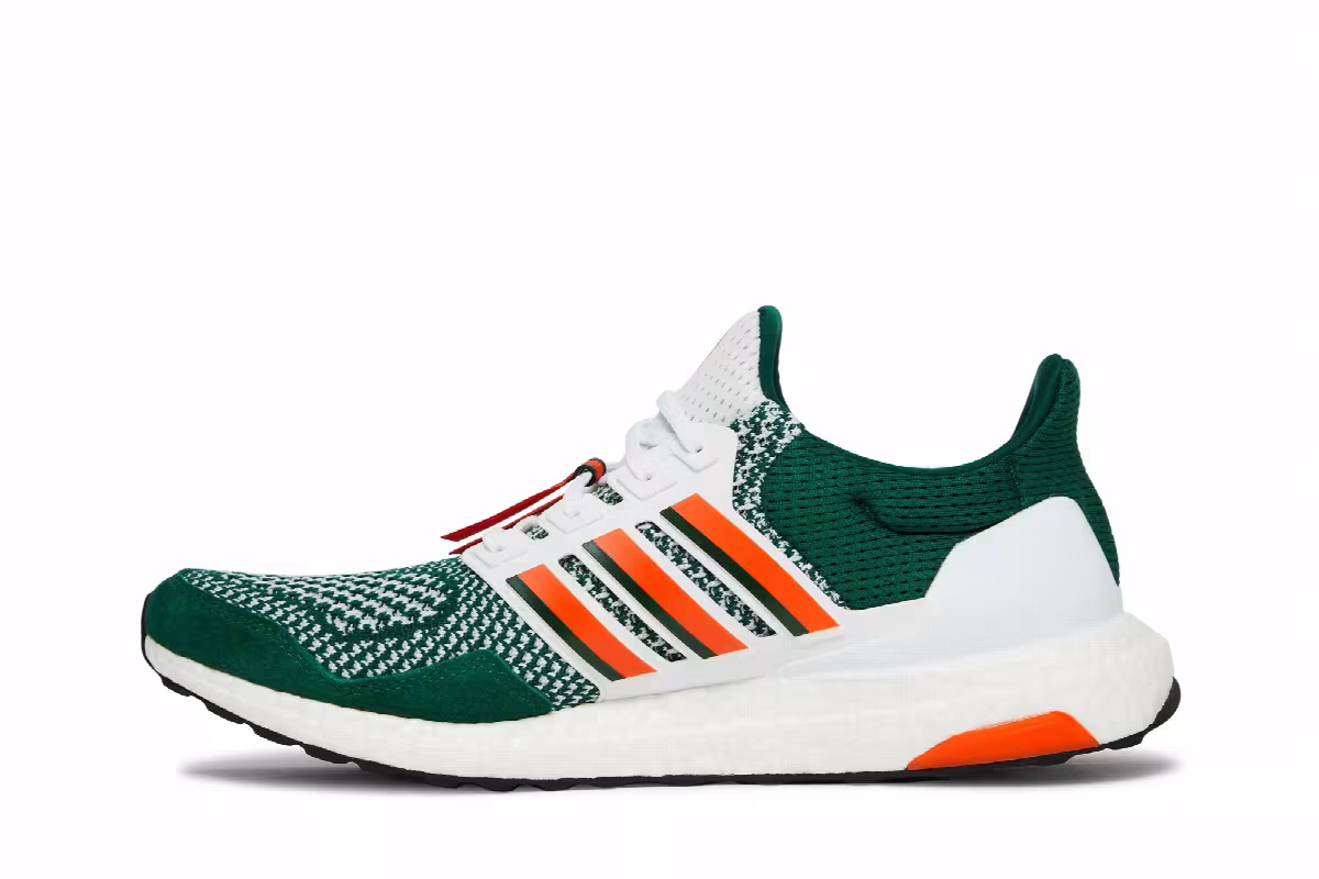 NCAA x adidas UltraBoost 1.0 Miami Hurricanes, view 4