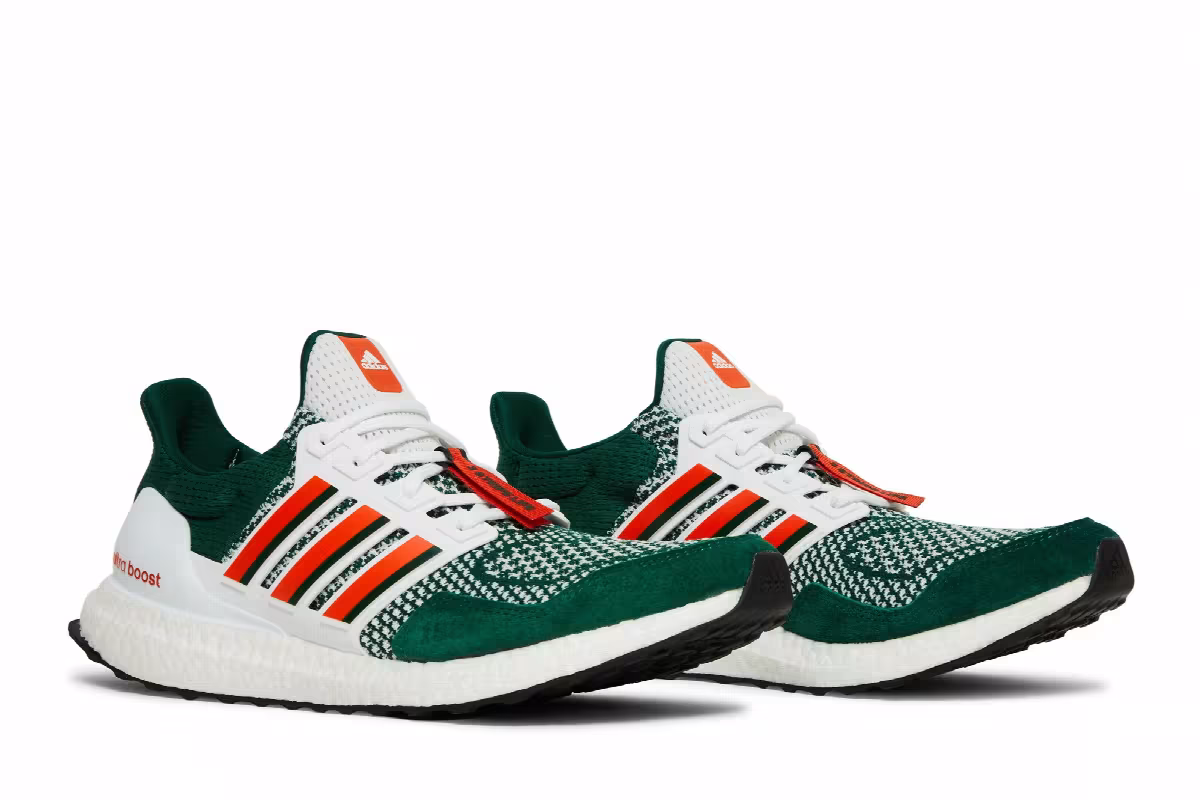 NCAA x adidas UltraBoost 1.0 Miami Hurricanes, view 9