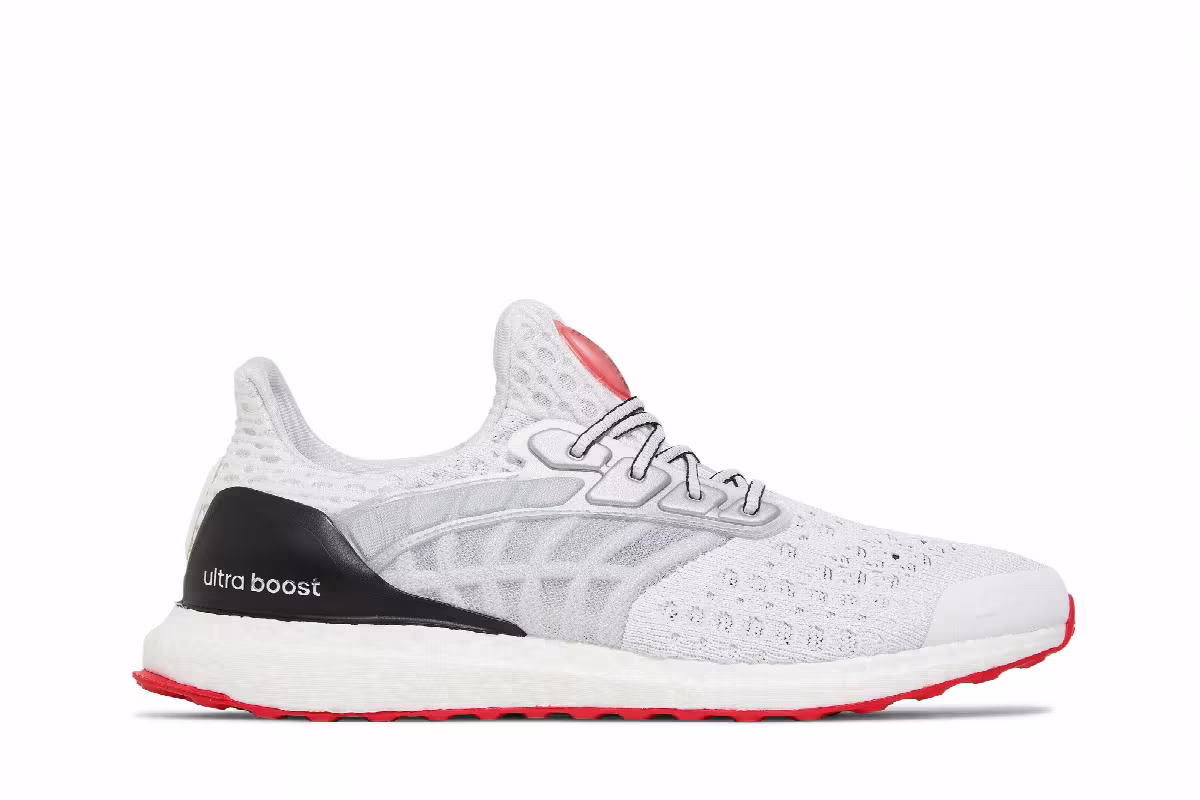 adidas UltraBoost Climacool 2 DNA White Vivid Red, view 2