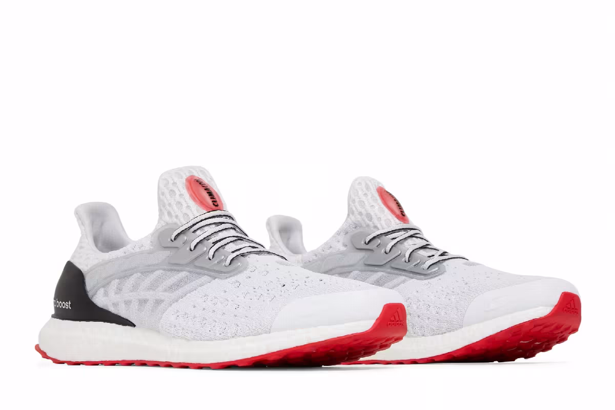 adidas UltraBoost Climacool 2 DNA White Vivid Red, view 9