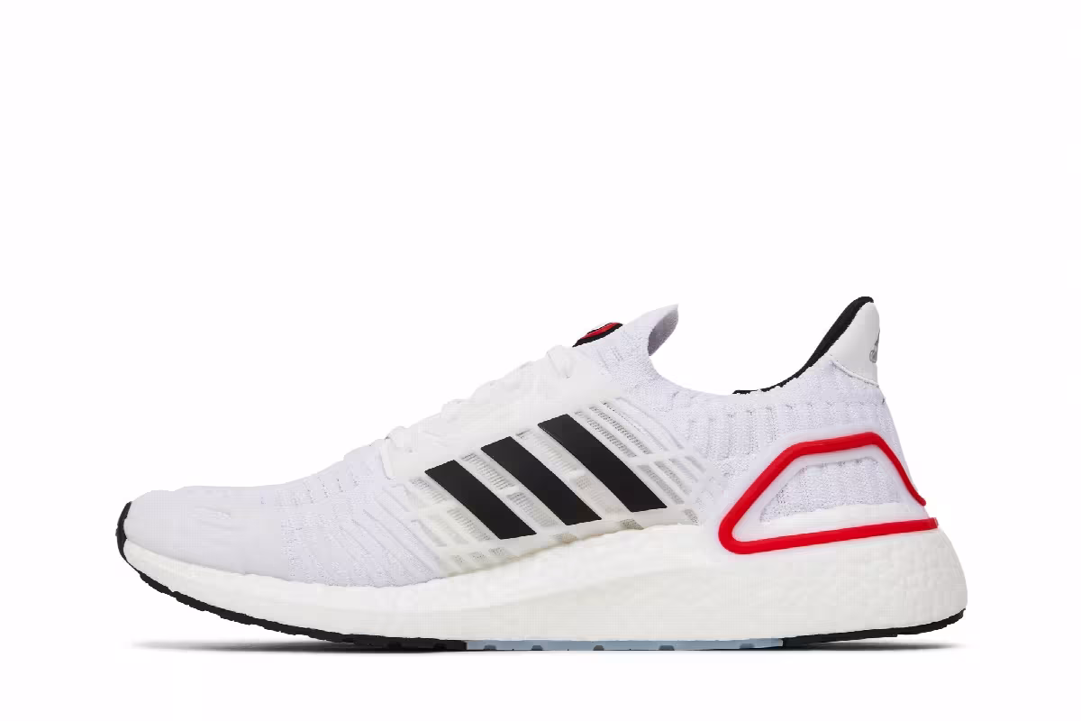 adidas UltraBoost ClimaCool 1 DNA White Vivid Red, view 4