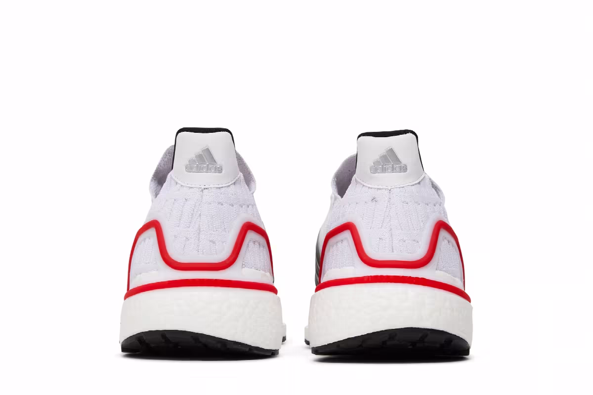adidas UltraBoost ClimaCool 1 DNA White Vivid Red, view 7