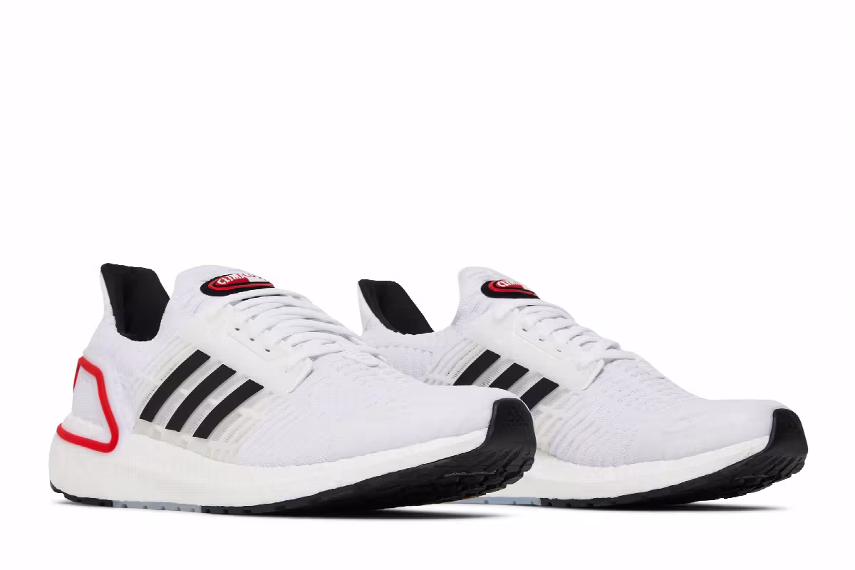 adidas UltraBoost ClimaCool 1 DNA White Vivid Red, view 9