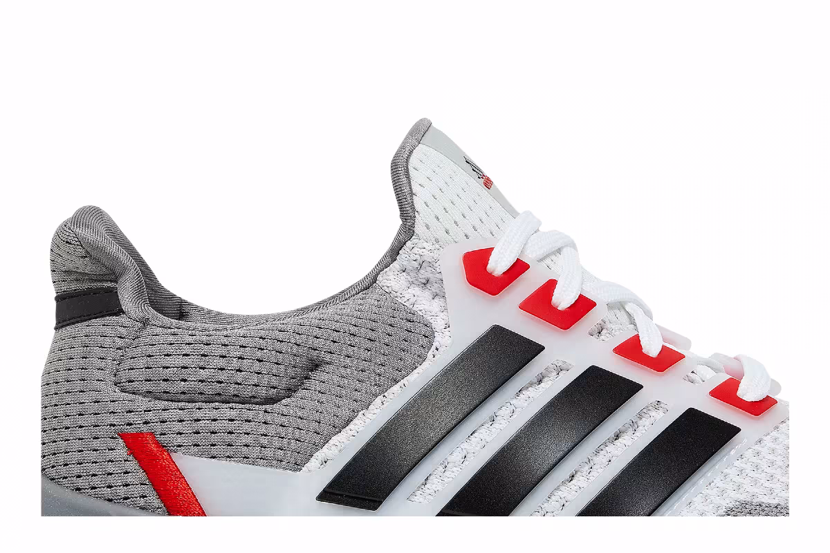 adidas UltraBoost Web DNA Grey Vivid Red, view 3