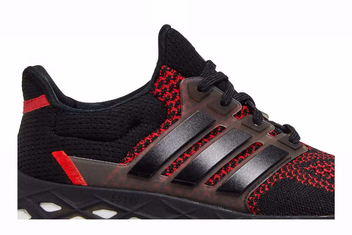 adidas UltraBoost Web DNA Black Vivid Red, view 3