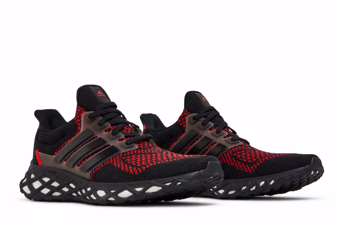 adidas UltraBoost Web DNA Black Vivid Red, view 9