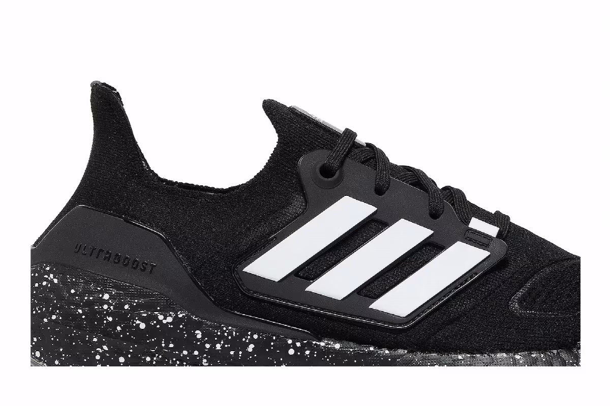 adidas UltraBoost 22 Black White Speckled, view 3