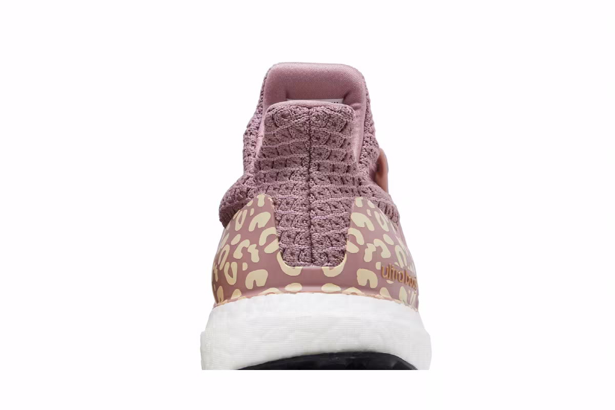 adidas Women's UltraBoost 5.0 DNA Magic Mauve Leopard, view 8
