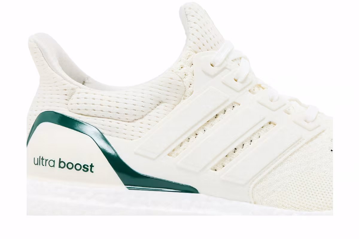 adidas Women's UltraBoost 1.0 Off White Collegiate Green, view 3