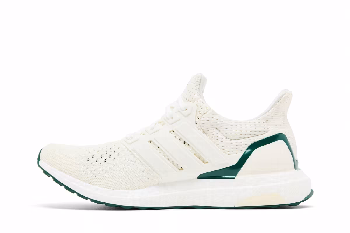 adidas Women's UltraBoost 1.0 Off White Collegiate Green, view 4