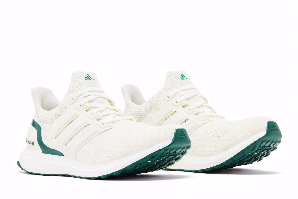adidas Women's UltraBoost 1.0 Off White Collegiate Green, view 9