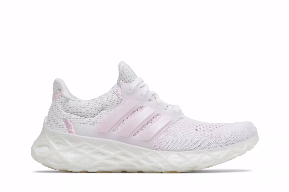 adidas Women's UltraBoost Web DNA White Clear Pink, view 2