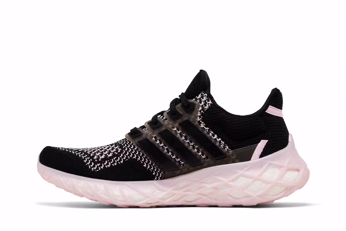 adidas Women's UltraBoost Web DNA Black Clear Pink, view 4