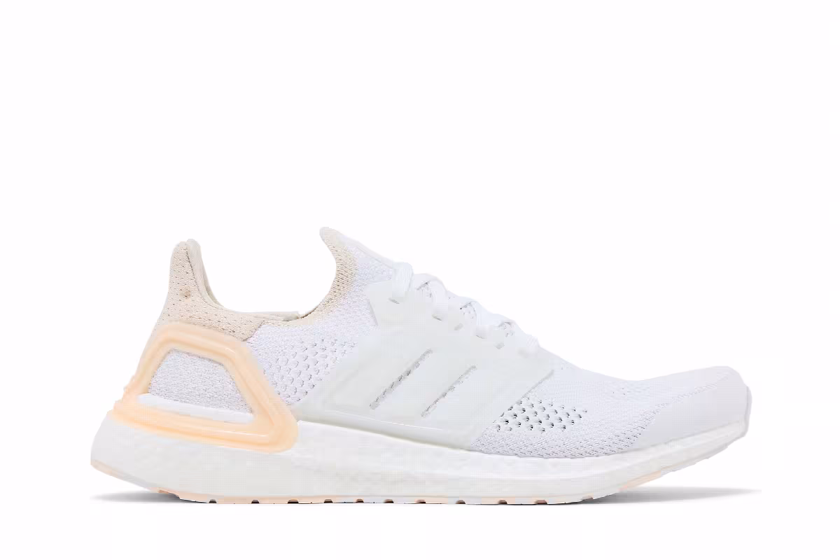Adidas Women's UltraBoost 19.5 DNA White Bliss Orange, view 2