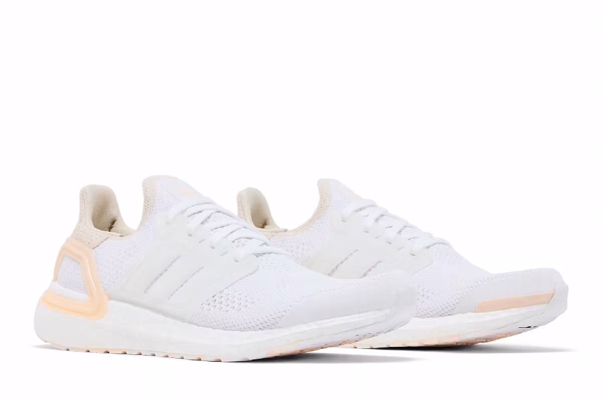 Adidas Women's UltraBoost 19.5 DNA White Bliss Orange, view 9