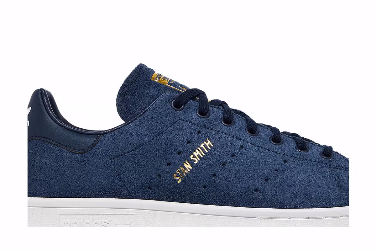 Adidas Stan Smith Collegiate Navy Gold Metallic, view 3