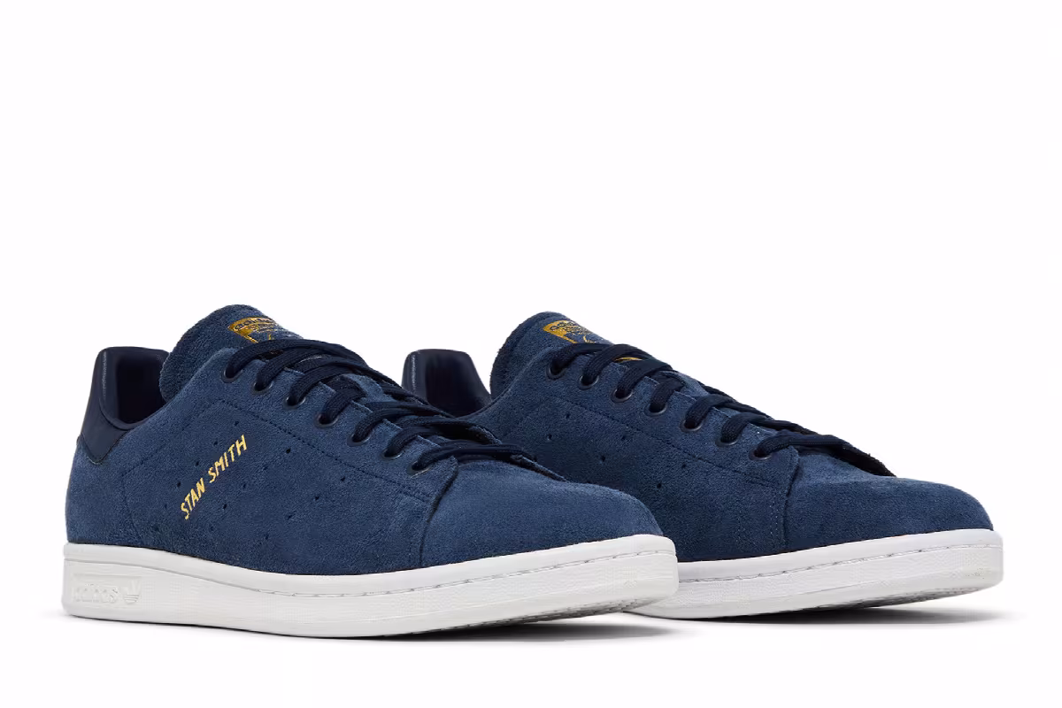 Adidas Stan Smith Collegiate Navy Gold Metallic, view 9