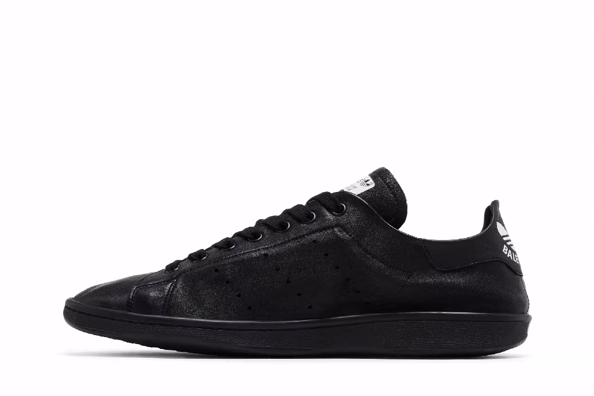 Balenciaga x adidas Stan Smith Triple Black, view 4