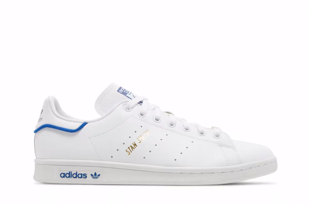 adidas Stan Smith White Royal Blue, view 2