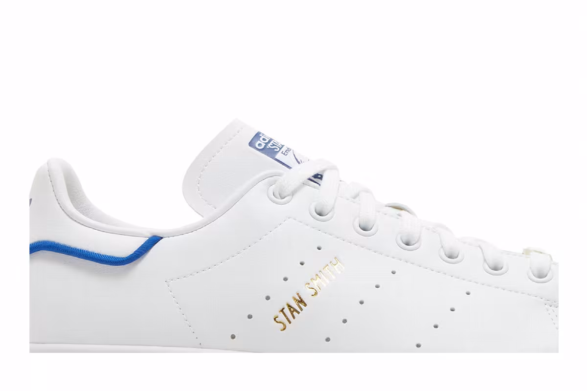 adidas Stan Smith White Royal Blue, view 3