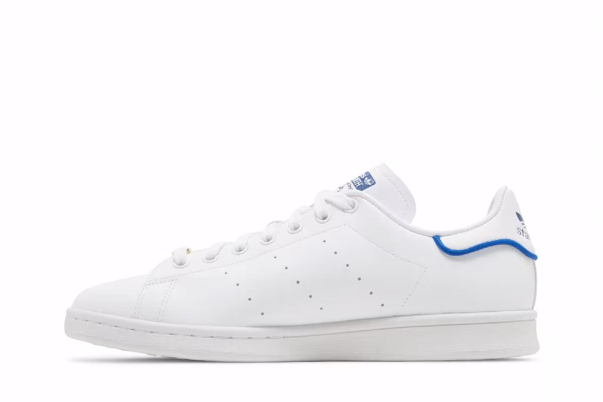 adidas Stan Smith White Royal Blue, view 4