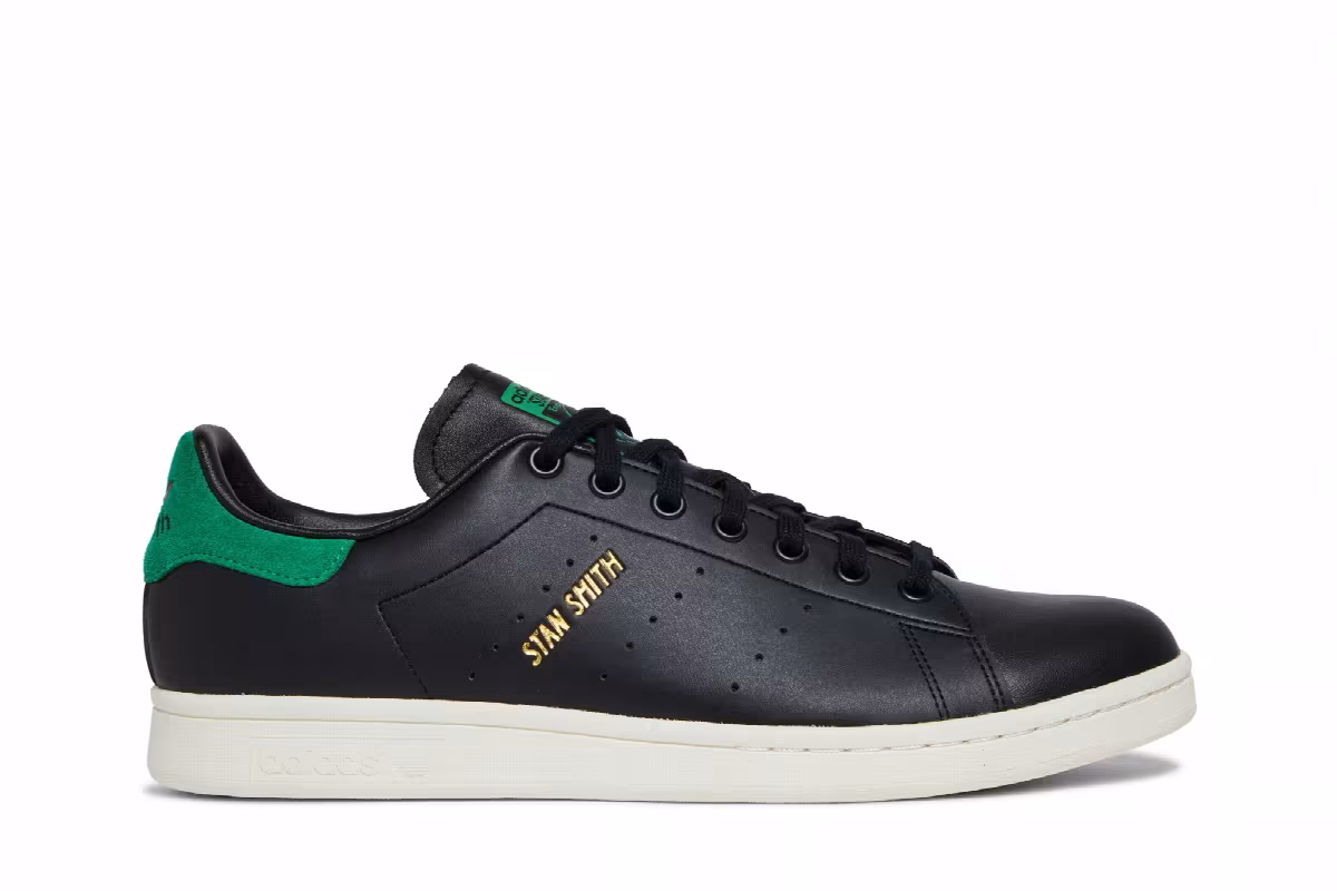 adidas Stan Smith Core Black Green, view 2