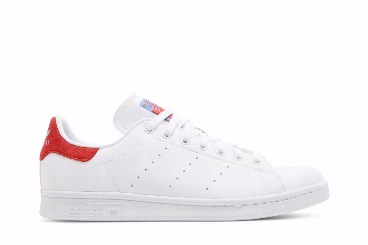 Adidas Stan Smith White Vivid Red, view 2