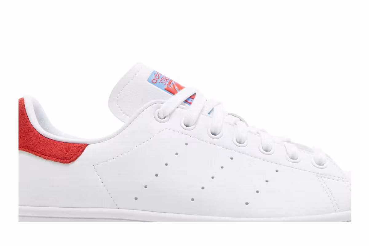 Adidas Stan Smith White Vivid Red, view 3