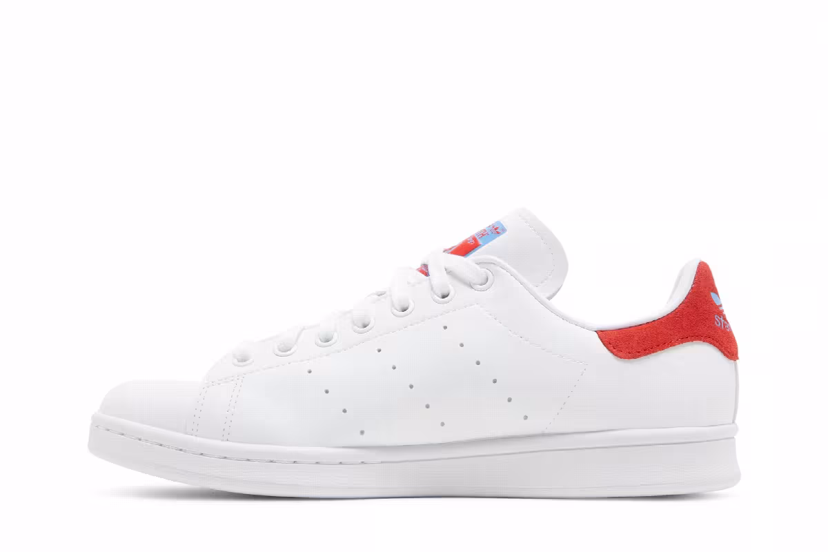 Adidas Stan Smith White Vivid Red, view 4
