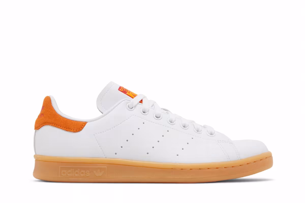 adidas Stan Smith White Orange Gum, view 2
