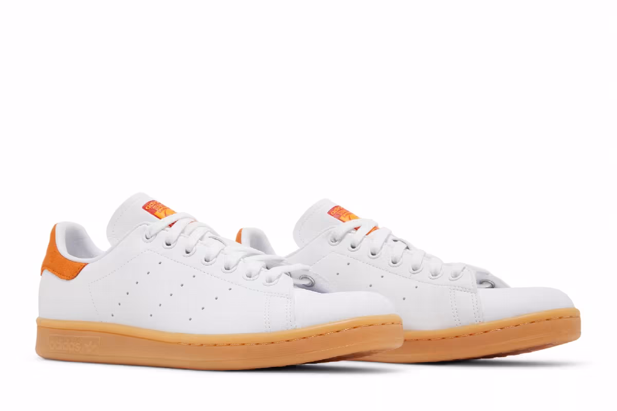 adidas Stan Smith White Orange Gum, view 9