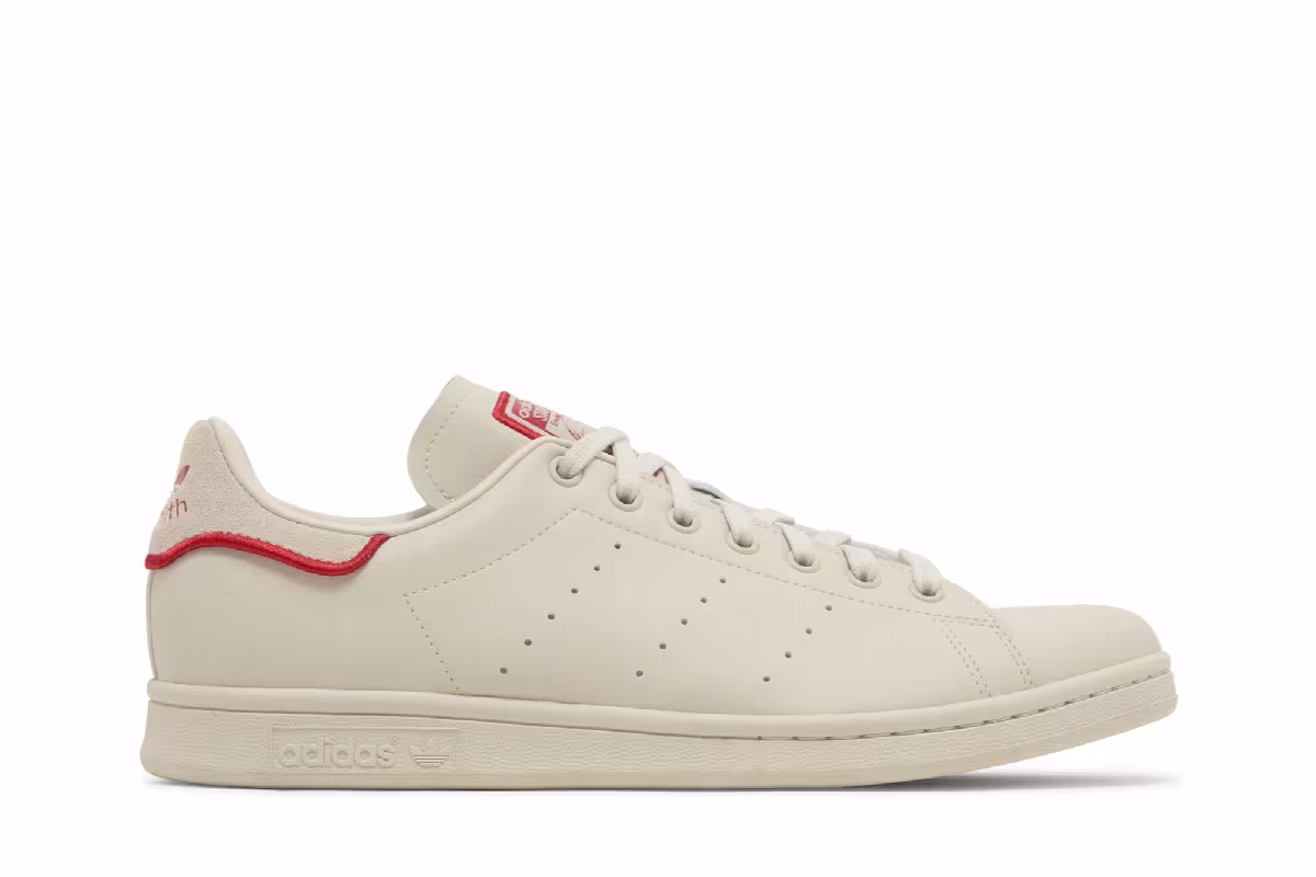 Adidas Stan Smith Aluminium Collegiate Red, view 2