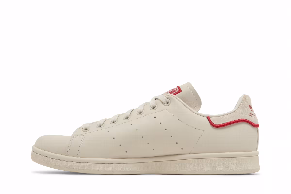 Adidas Stan Smith Aluminium Collegiate Red, view 4