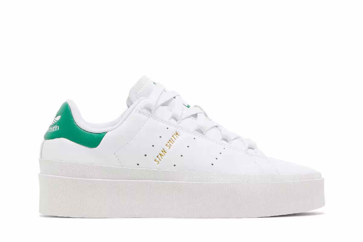 adidas Women's Stan Smith Bonega White Green, view 2
