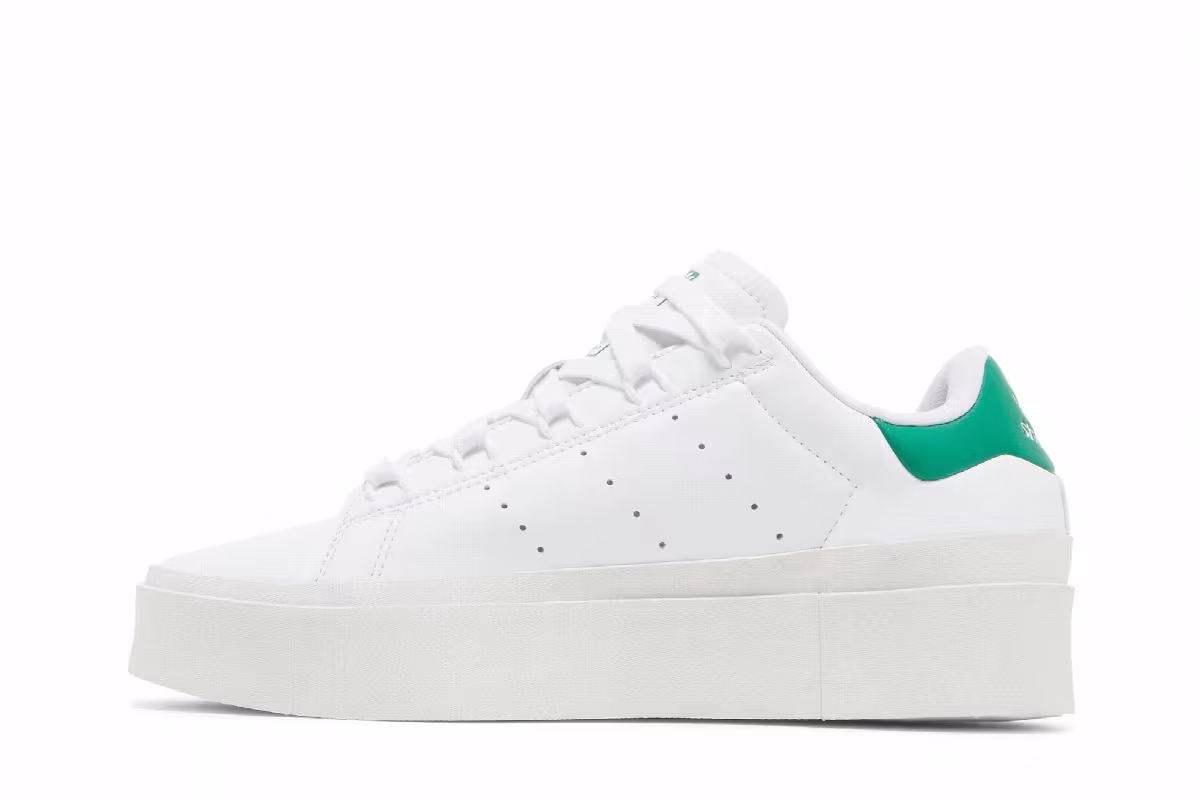 adidas Women's Stan Smith Bonega White Green, view 4