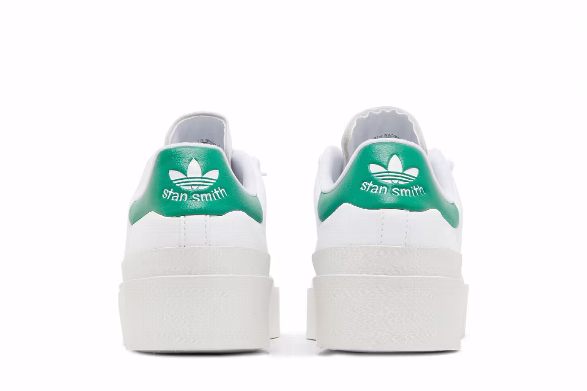 adidas Women's Stan Smith Bonega White Green, view 7