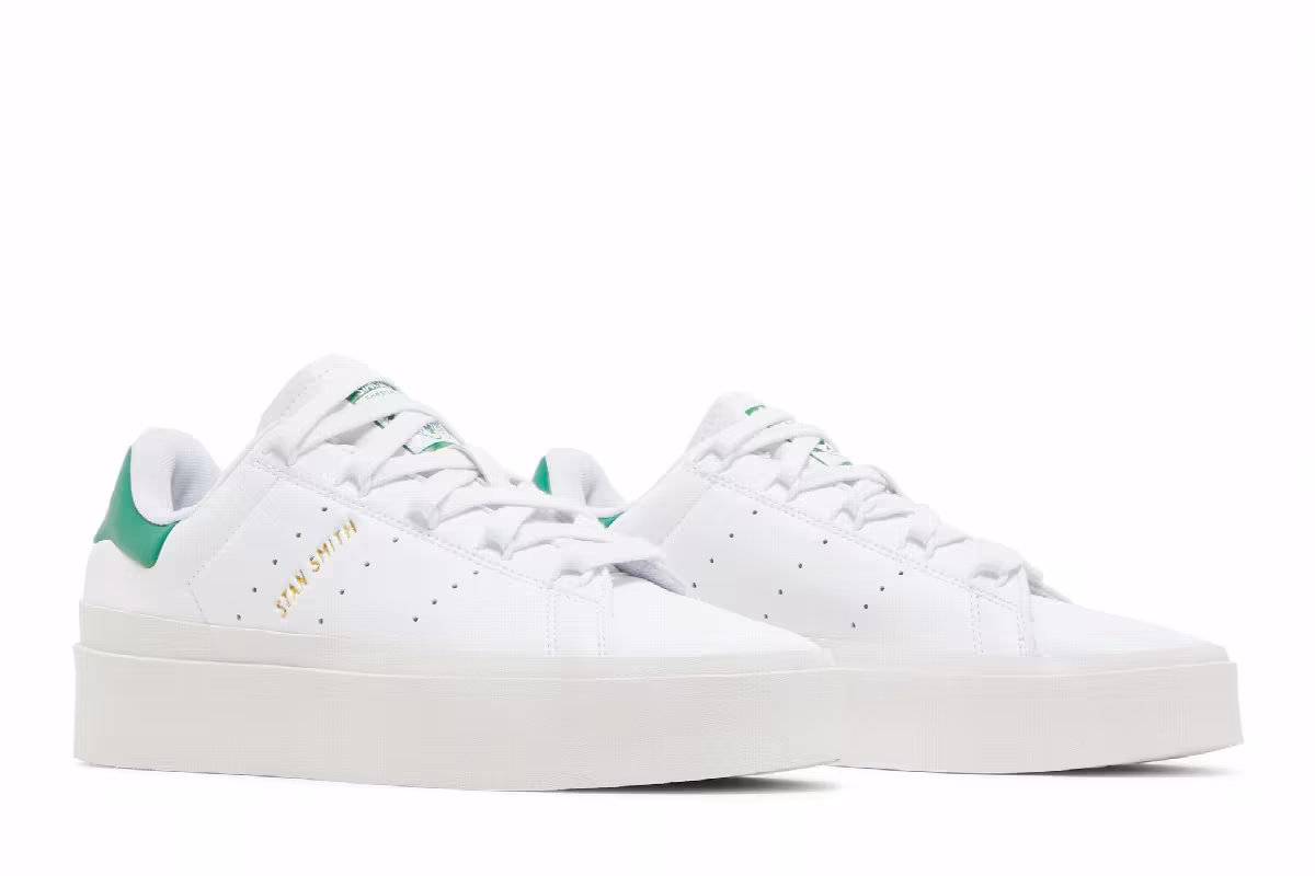 adidas Women's Stan Smith Bonega White Green, view 9