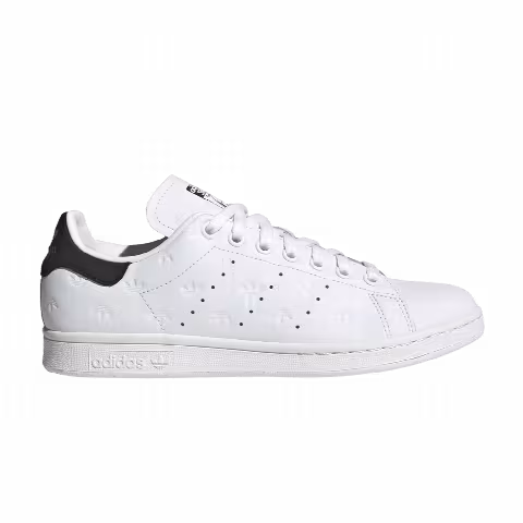 Adidas Wmns Stan Smith 'Allover Debossed Trefoils - White Black'