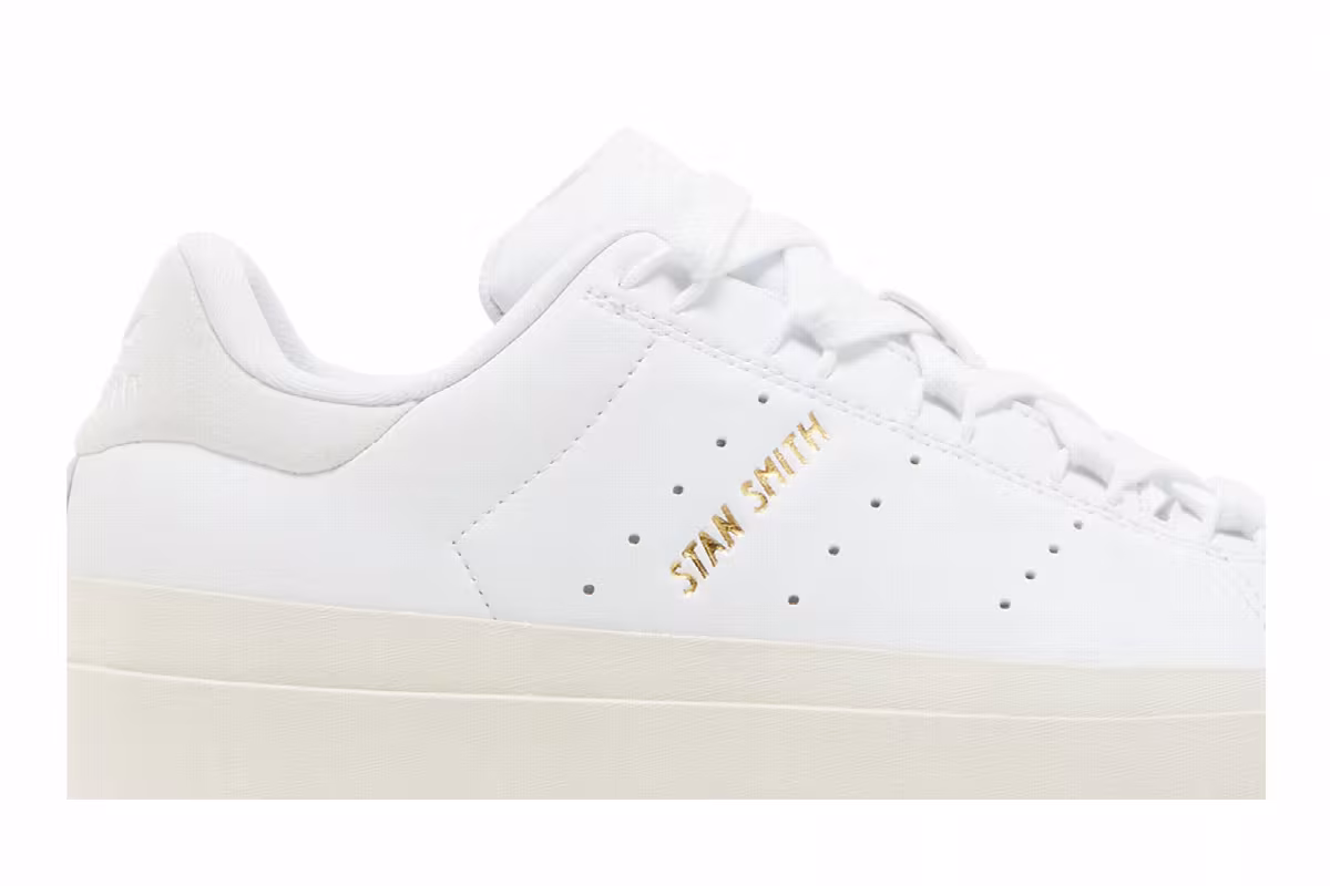 adidas Women's Stan Smith Bonega Triple White, view 3